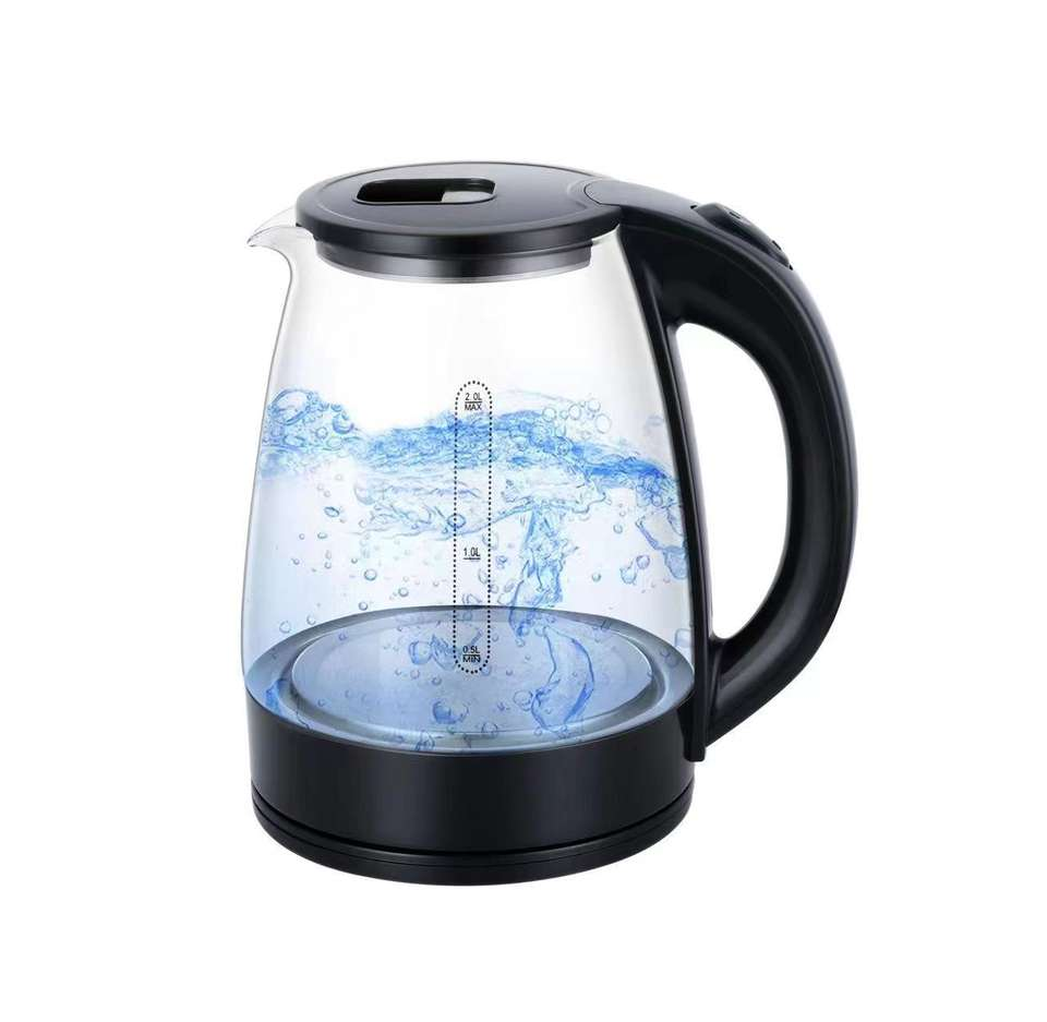 OEM/ODM 1.7L Safe Wireless Washable Filter Water Boiler Electric Kettle for Home and Hotel Glass Electric Kettle