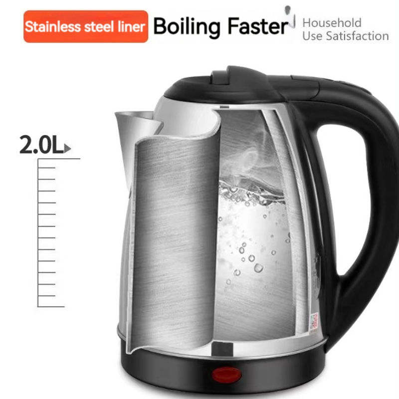 Fast Delivery 2L 1500W Stainless Steel Smart Portable Small Thermo Water Boiler Electric Kettles Stainless Steel
