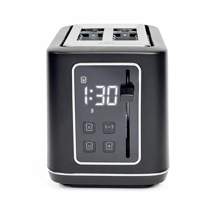 Smart LED Display 2 Slice Toaster Automatic 7 Browning Settings Bread Toaster with Countdown Function