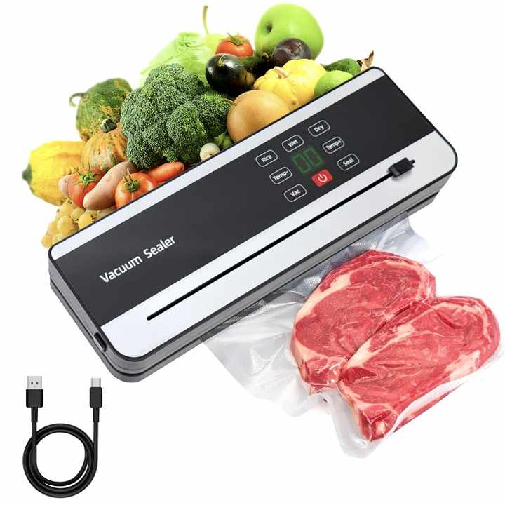 Hot Sell New Design 120W ABS Vacuum Sealing Machine Selladora De Bolsas 65kPa External Cutter Food Vacuum Machine