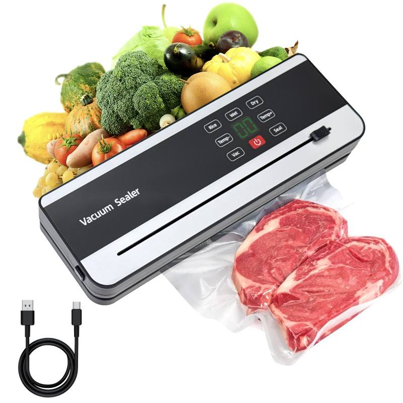 Hot Sell New Design 120W ABS Vacuum Sealing Machine Selladora De Bolsas 65kPa External Cutter Food Vacuum Machine