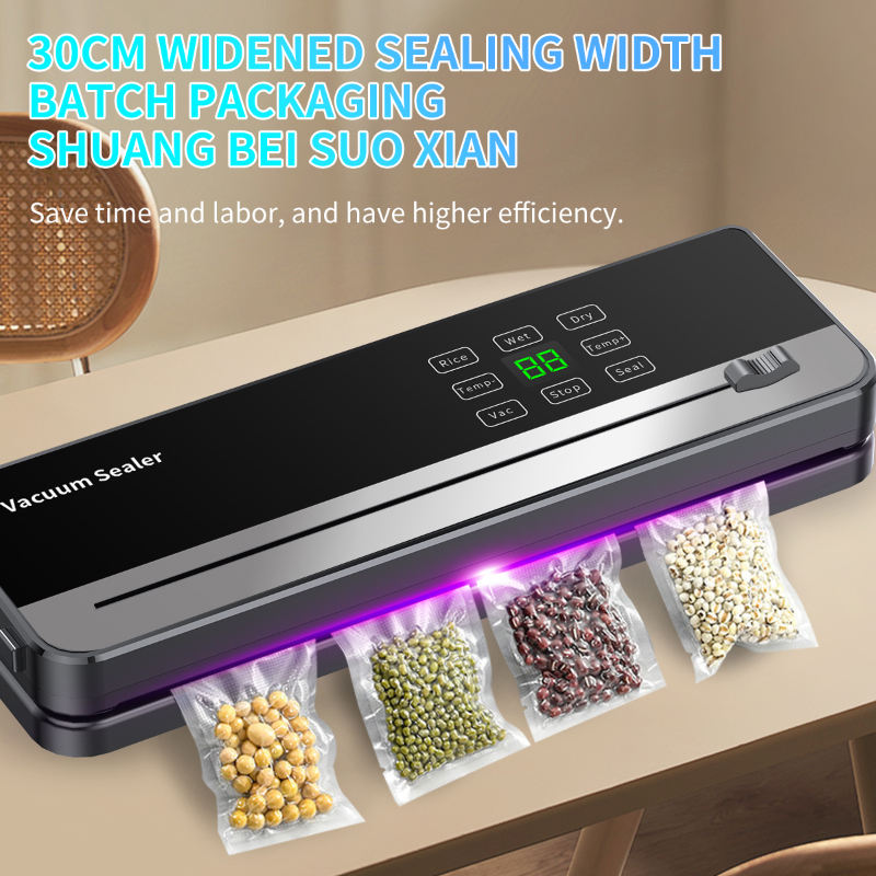Hot Sell New Design 120W ABS Vacuum Sealing Machine Selladora De Bolsas 65kPa External Cutter Food Vacuum Machine