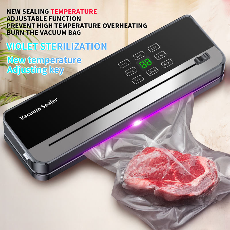 Hot Sell New Design 120W ABS Vacuum Sealing Machine Selladora De Bolsas 65kPa External Cutter Food Vacuum Machine