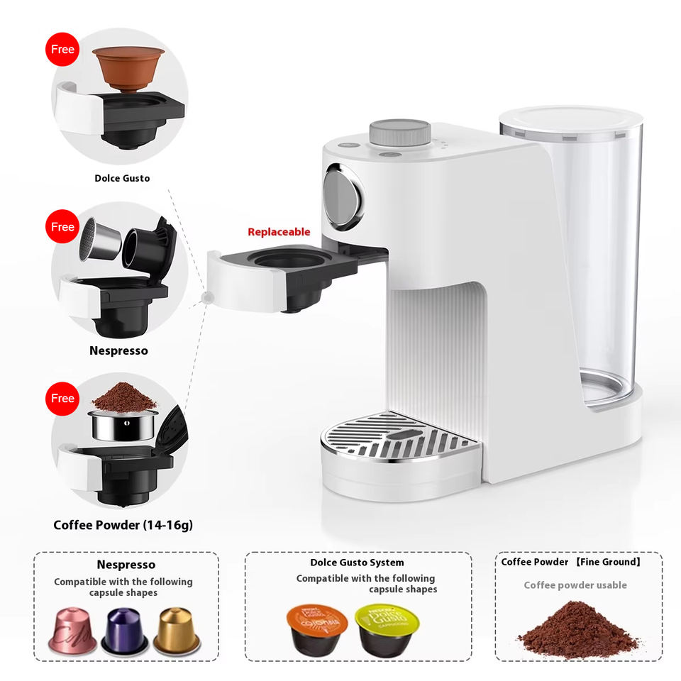 Three-In-One Electric Capsule Coffee Machine Multi-Functional for Home & Hotel for Nestle Duoqu Compatible