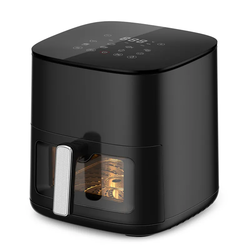 Smart Digital 7L Air Fryer 8 Preset Menus Metal Inner Cavity Visual Window Oil-Free Feature Electric Sin Aceite Freidora Air