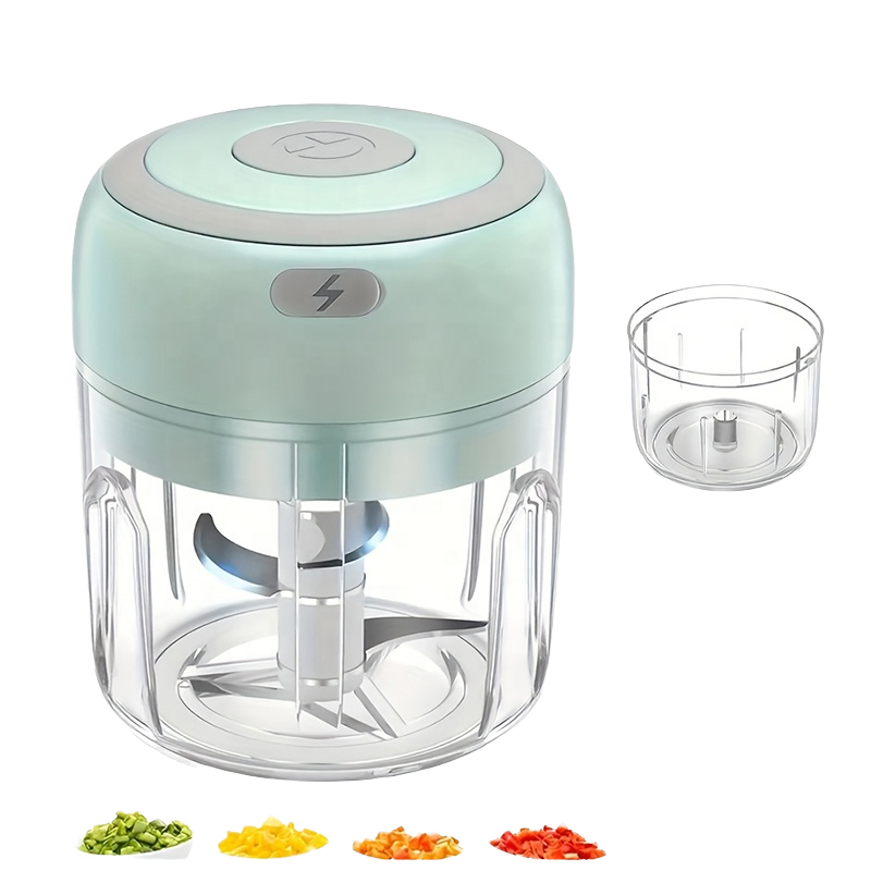 Hot Sale Mini Electric Garlic Crusher USB Wireless Charging Household Press Blender Grinder with Chopper Function