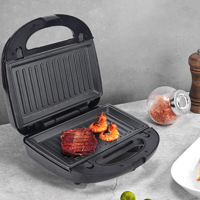 Cross-Border Six-In-One Breakfast Machine Electric Griddle Nut Waffle Maker Home Baking Toast Heating Toaster for Household Use