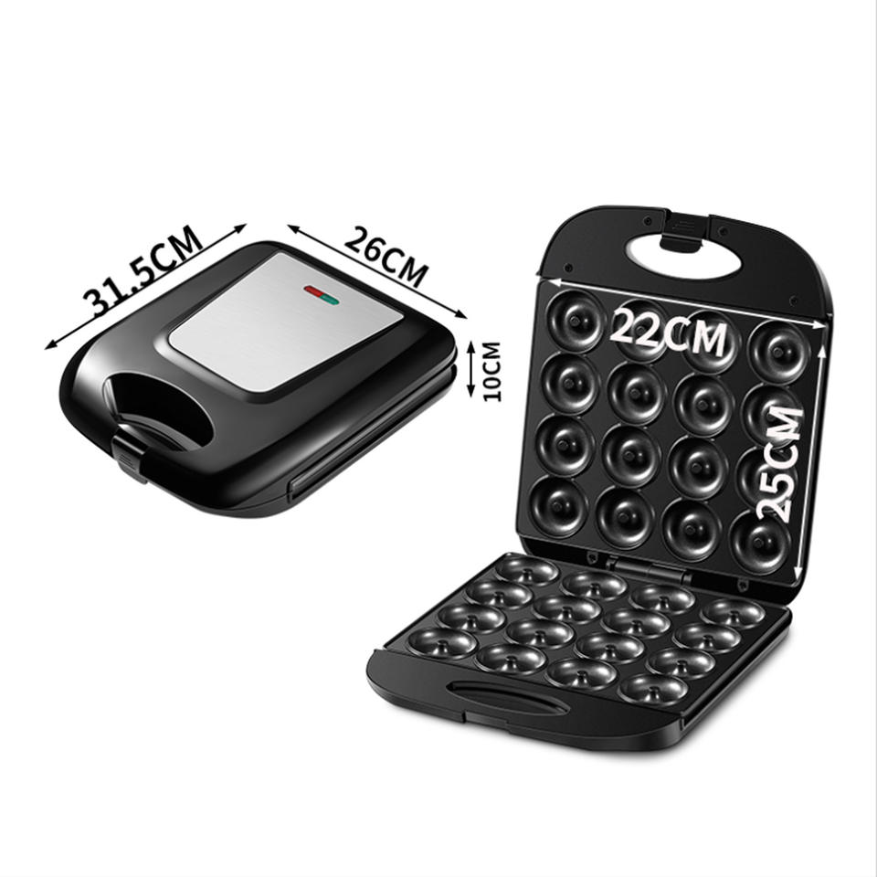 16 Hole Electric Donut Maker for Mini Donuts Breakfast Cakes, Popular for Home and Family Hotels