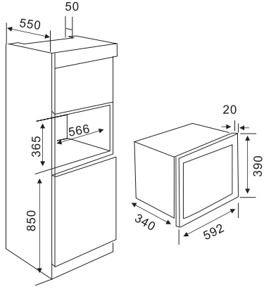 White Color Led Display Microwave Oven Electric Home Microwave Oven
