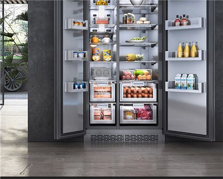 Low Price COMPRESSOR Double Door Fridge Side-by-side Refrigerators Hous