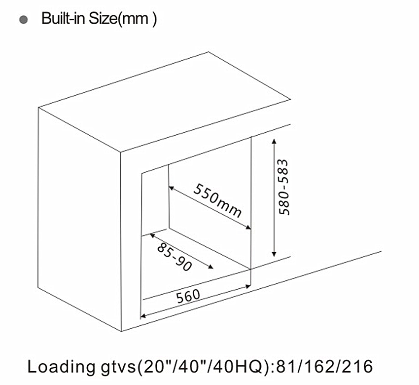 11 Functions Touch Control Electric Oven Built-in Oven