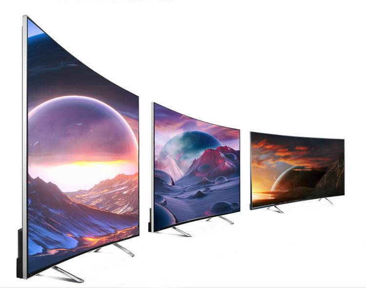 TV Smart LED TV Cheap Curved TV 55 HD 4K Tempered 65 Inch USB Wifi Cable Sheet Support VGA Input Source Wide Type Rate ANT