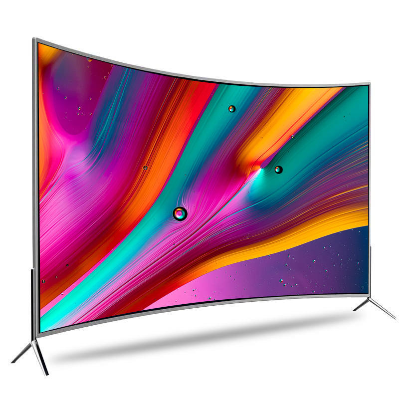 TV Smart LED TV Cheap Curved TV 55 HD 4K Tempered 65 Inch USB Wifi Cable Sheet Support VGA Input Source Wide Type Rate ANT
