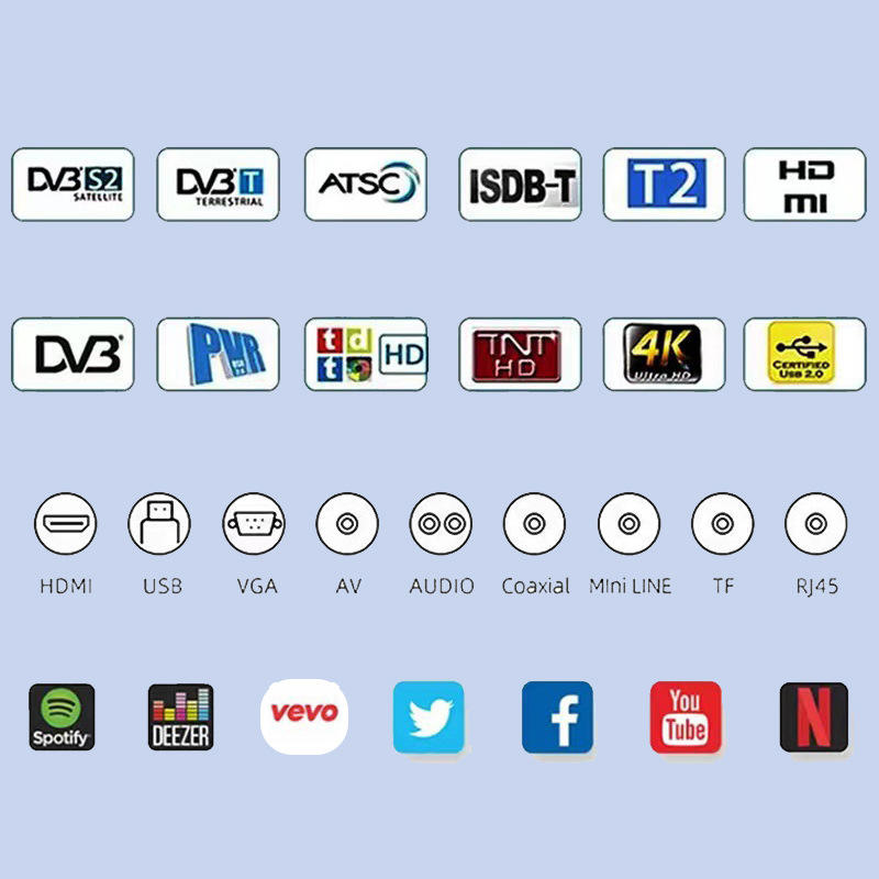 55-Inch 4K UHD Full HD Android Smart LED TV for Hotel Living Room with WiFi & for Enabled HDTV