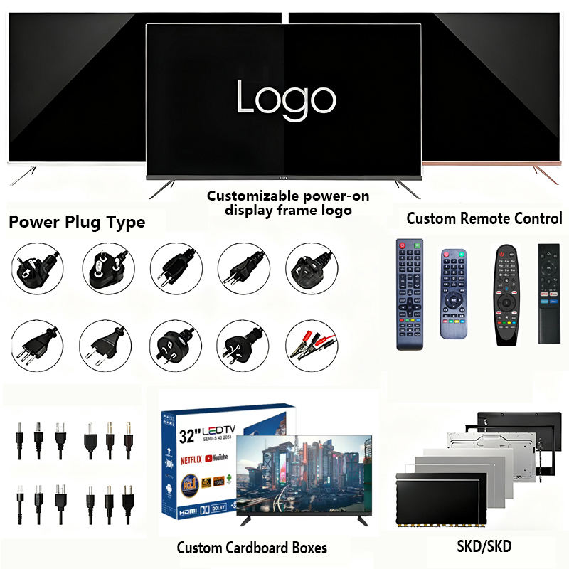 55-Inch 4K UHD Full HD Android Smart LED TV for Hotel Living Room with WiFi & for Enabled HDTV