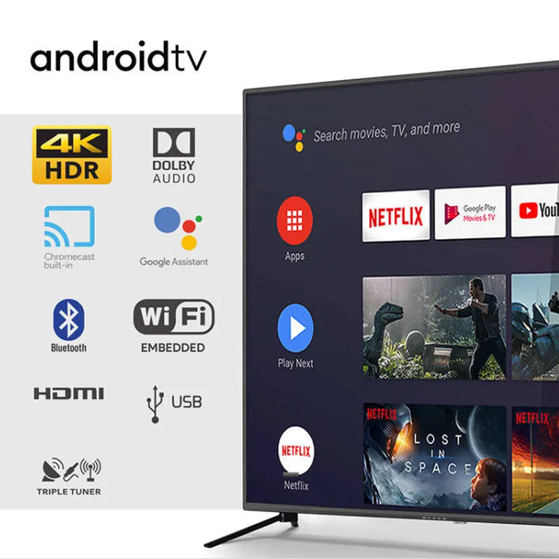 Television 4k Smart Tv 32 43 50 55 65 Inch Frameless Android Led Tv Televisions