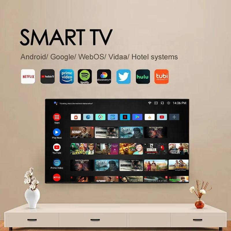 AG Factory Accept Custom OEM Led Android Tv Smart 24 32 42 43 50 55 65 75 85 Inch Televisions Smart Tvs 4k Televisor