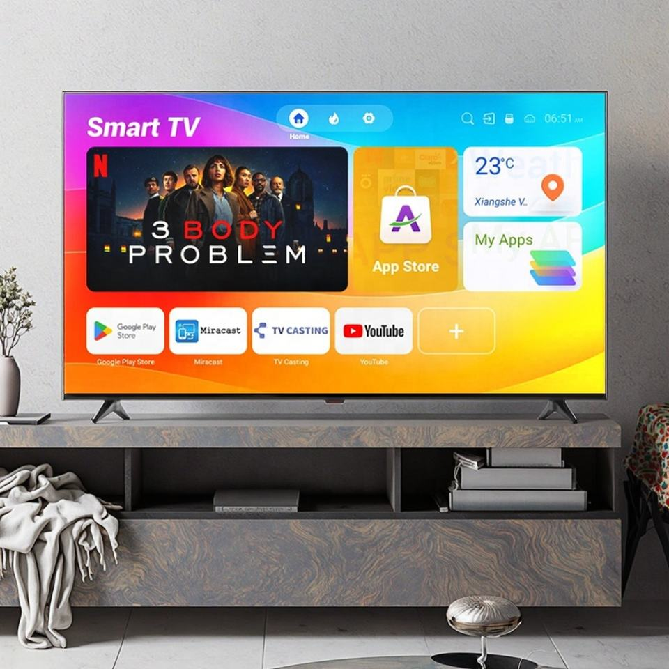 OEM 2K 4K LED QLED Smart TV for Hotels Android Vidaa WebOS Google TV with Android 32 40 43 50 55 65 75 85 HDTV Definitions