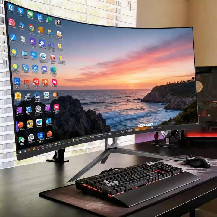 Curved 27 32 Inch Gaming Monitor 2K 4K Computer 75 HZ 144HZ 165HZ 180HZ Lcd Monitor