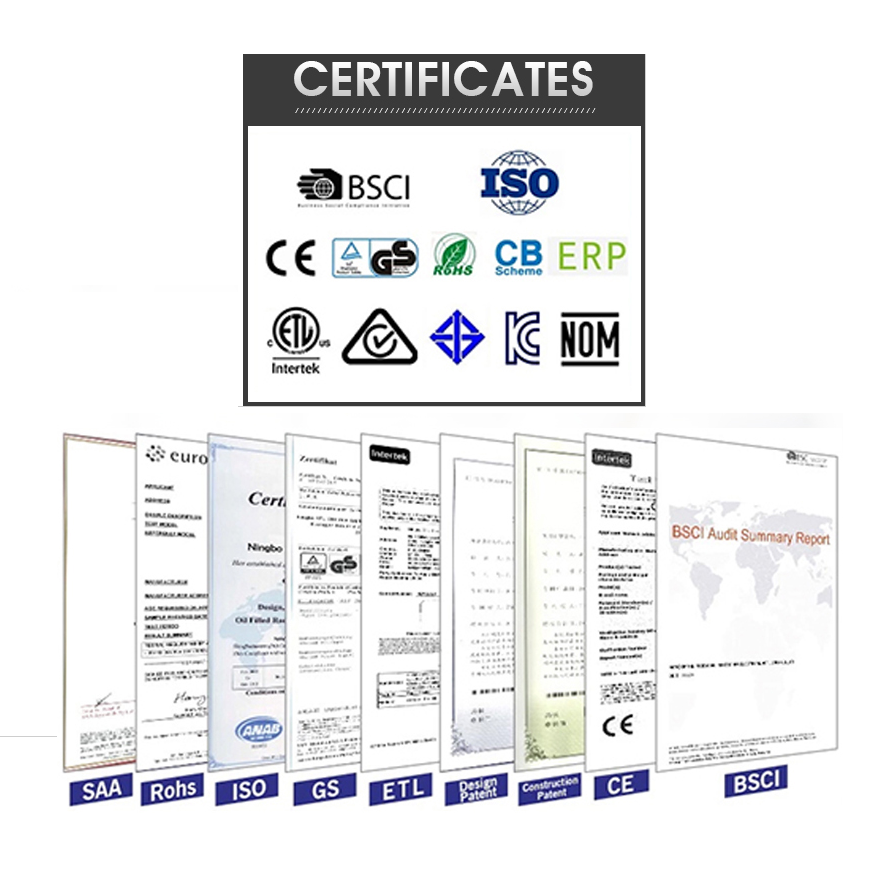 Customized Fins 2500w/2.5kw Hot Sale Electric Room Heater Home Heater Oil Filled Radiator