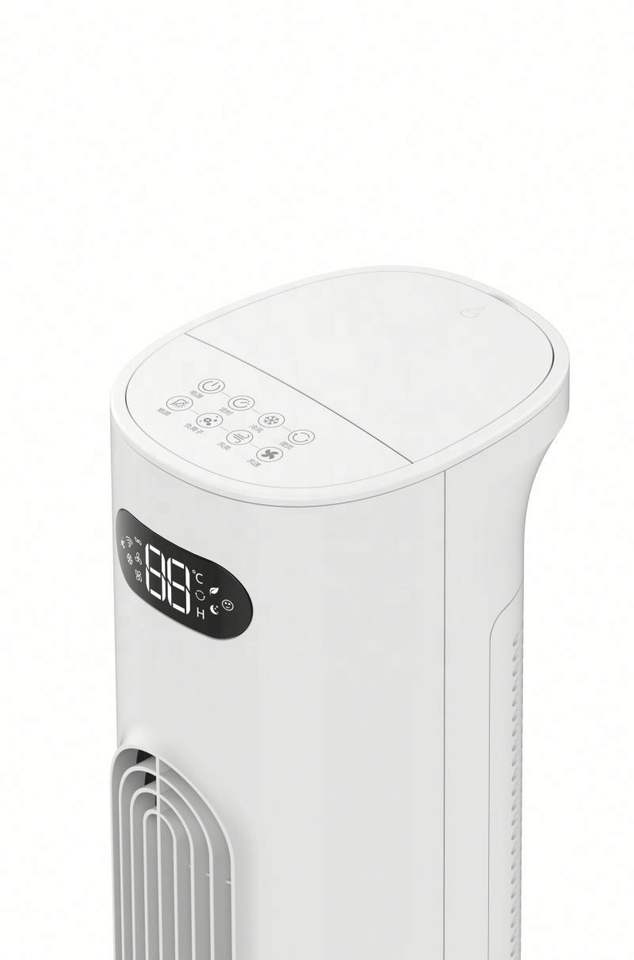 Summer Hot Sale WiFi APP Control Household Commercial Tower Fan Home Water Tower Fan with 7L Water tank