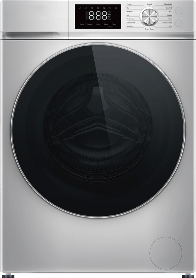 6-12Kg up Drain Touch Button Front -loading Washing Machine with CE CB for Household and Apartment