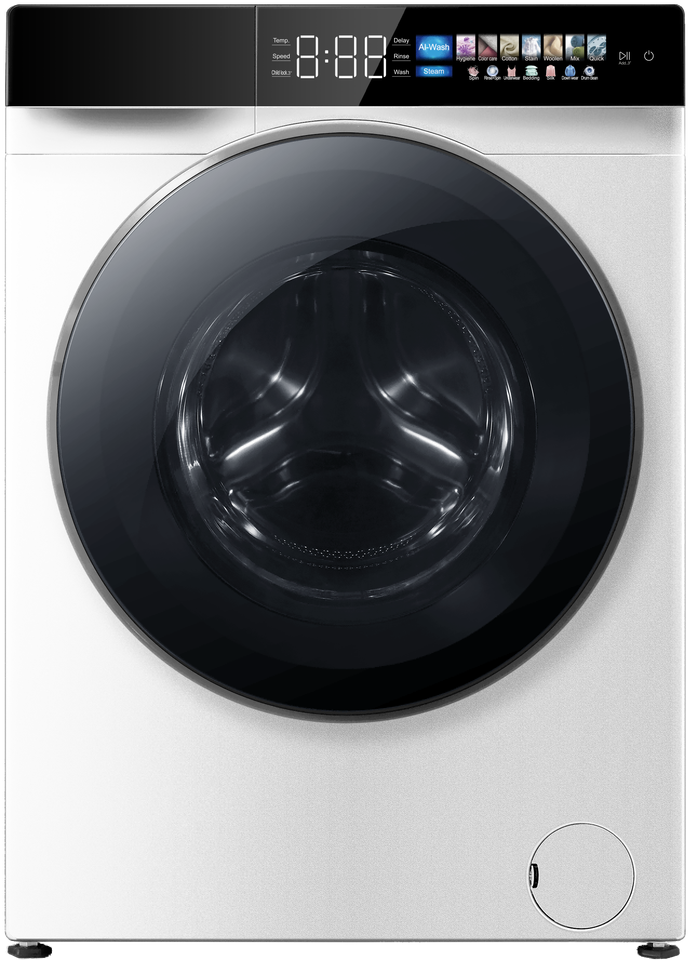 6-12Kg up Drain Touch Button Front -loading Washing Machine with CE CB for Household and Apartment
