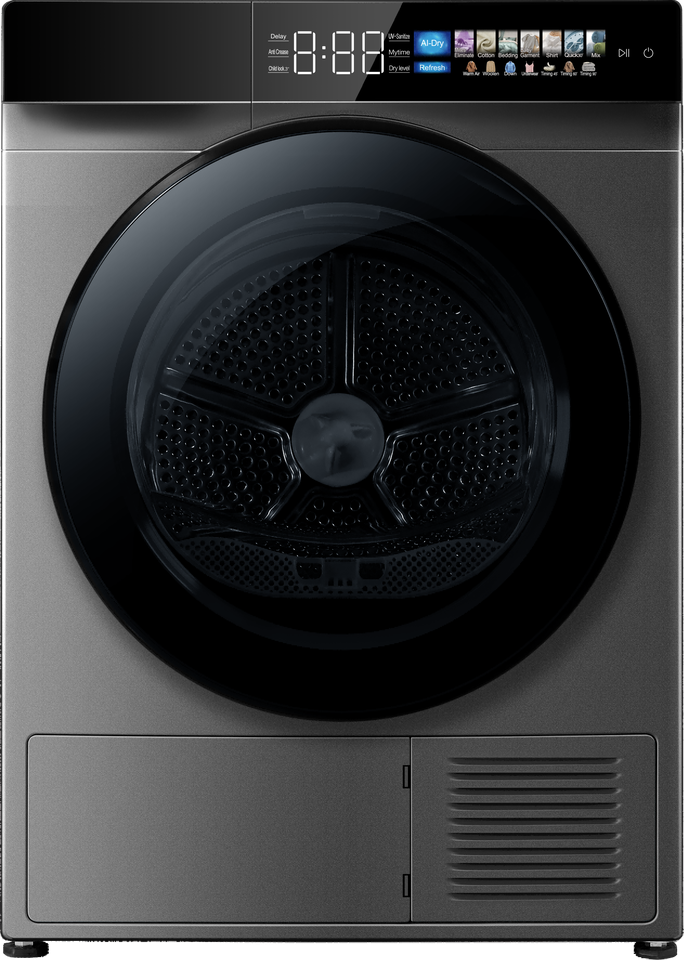 6-12Kg up Drain Touch Button Front -loading Washing Machine with CE CB for Household and Apartment