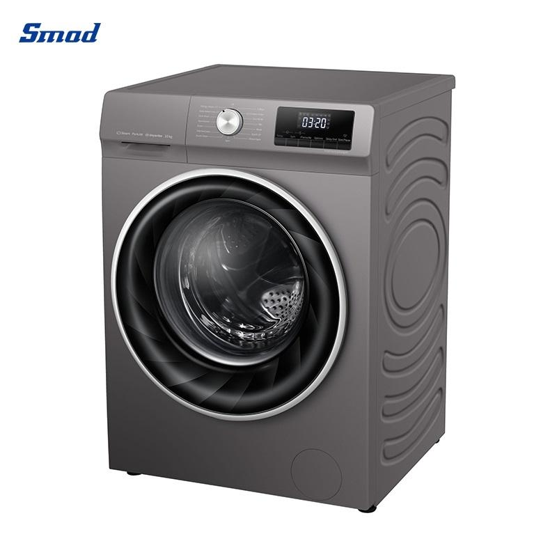 Smad 10KG Fully Automatic Inverter Motor Steam Front Loader Washing Machine
