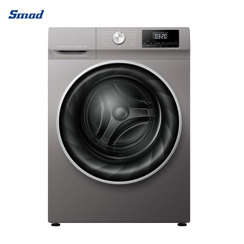Smad 10KG Fully Automatic Inverter Motor Steam Front Loader Washing Machine
