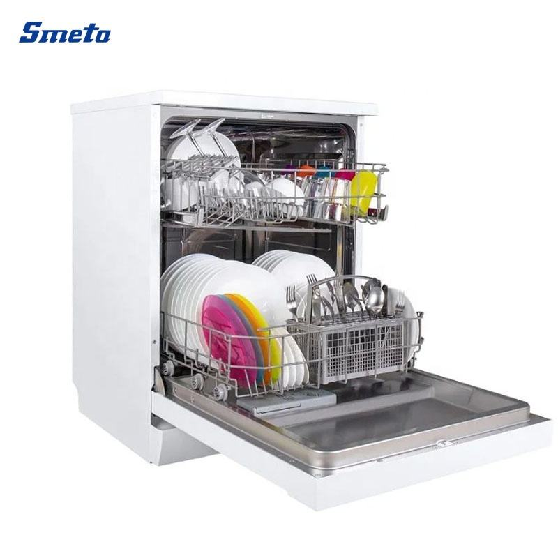 Smeta 12 Place Stainless Steel Black Portable Dish Washer