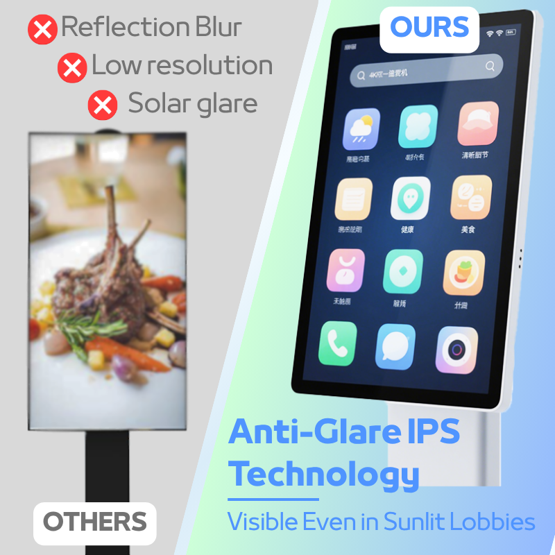 Hot Selling Android System Horizontal Display Interactive Information Touch Screen Monitor Kiosk Floor Stand Shopping Mall