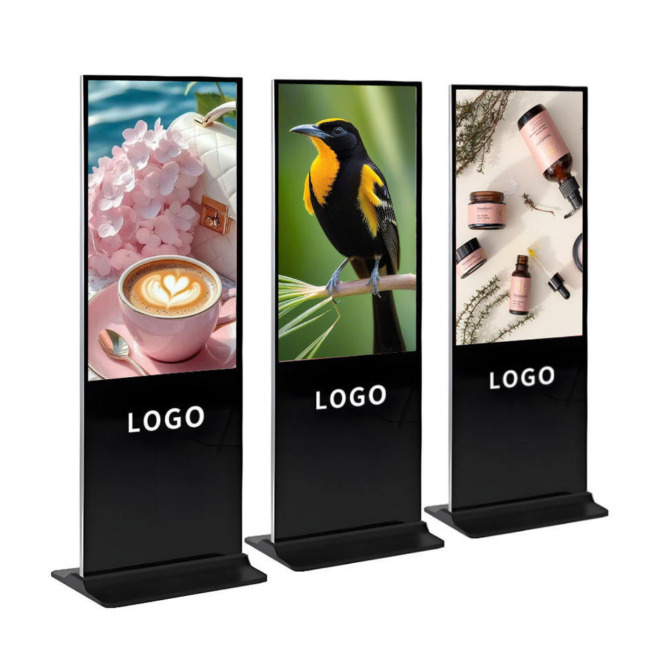 4K LCD Advertising Display Tv Indoor Video Media Player Smart Board with Floor Stand Digital Signage