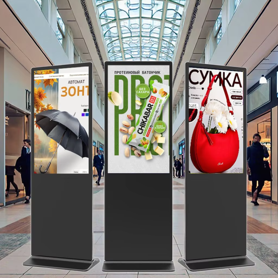 Factory Price OEM Multi Size Indoor LCD Floor Standing Touch Screen Kiosk Advertising Boards Screens Digital Sign and Displays