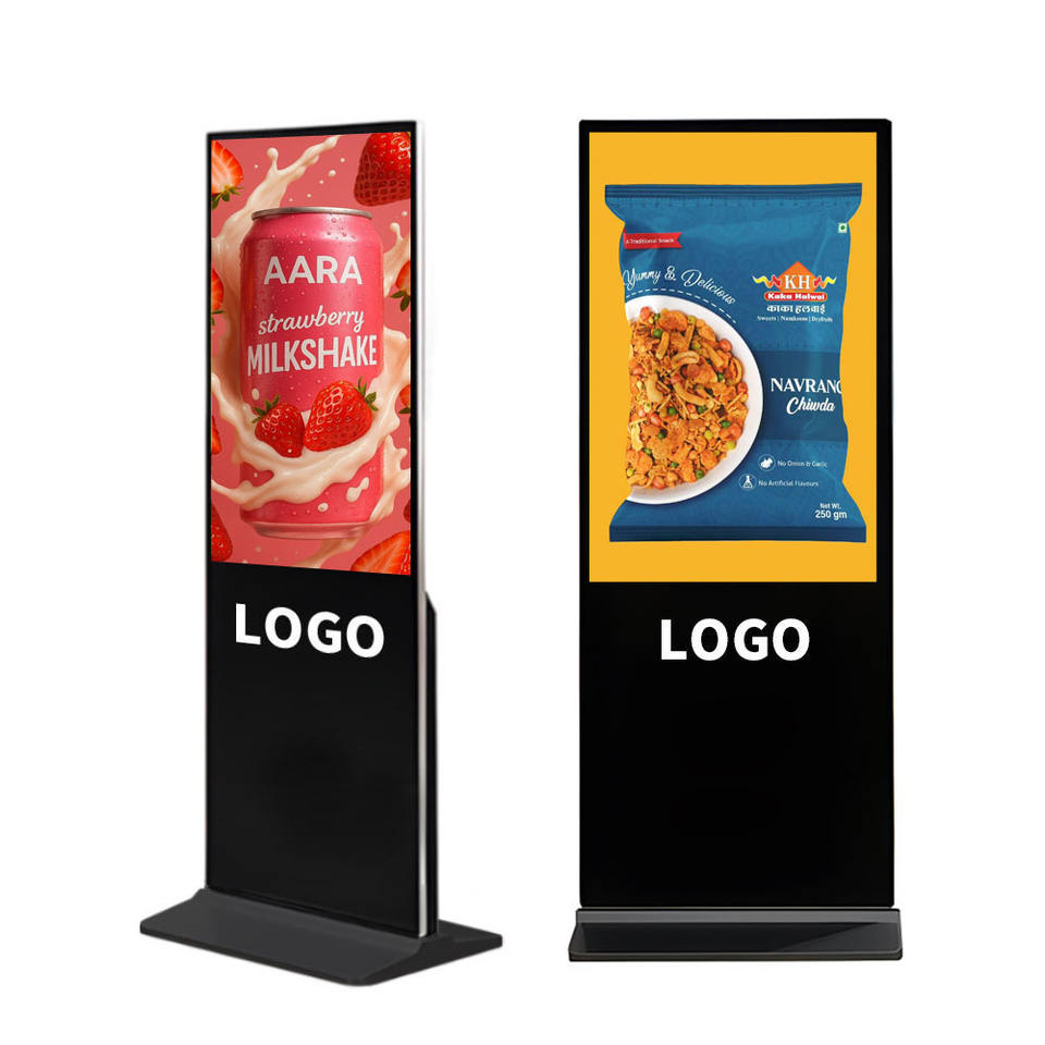 Floor Standing Lcd Digital Signage 43 55 65 Inch Vertical Poster Advertising Touch Smart Interactive Display Screen Totem