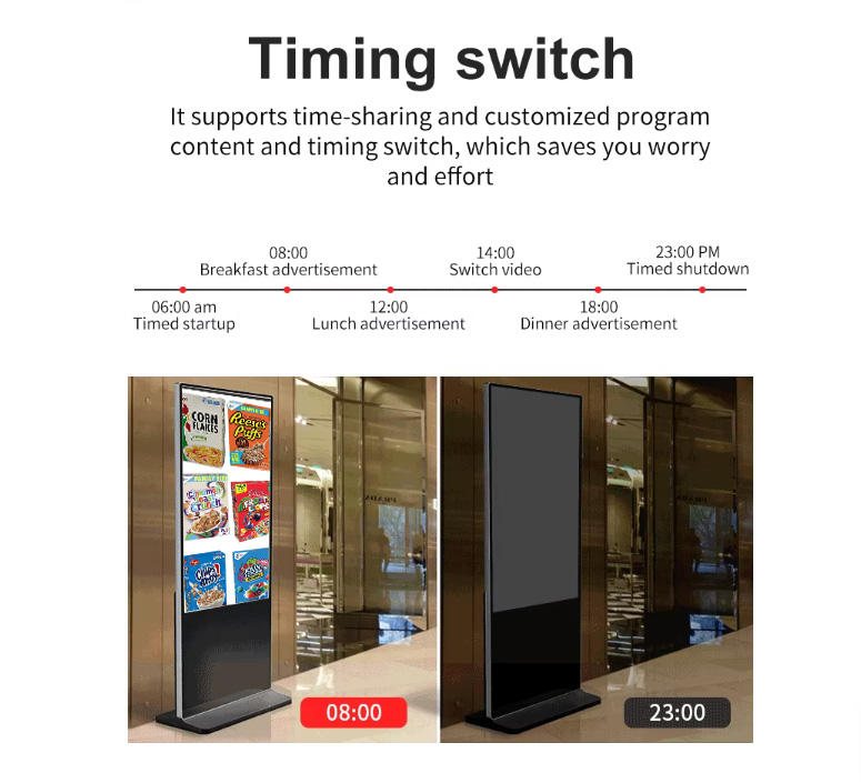 Floor Standing Lcd Digital Signage 43 55 65 Inch Vertical Poster Advertising Touch Smart Interactive Display Screen Totem