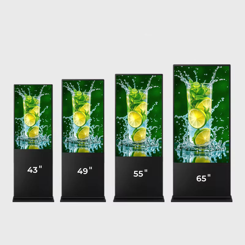 Business Vertical Display LCD Digital Screen Stand for 49 55 65 Inch for Shopping Mall Indoor Use Touch Screen Panel