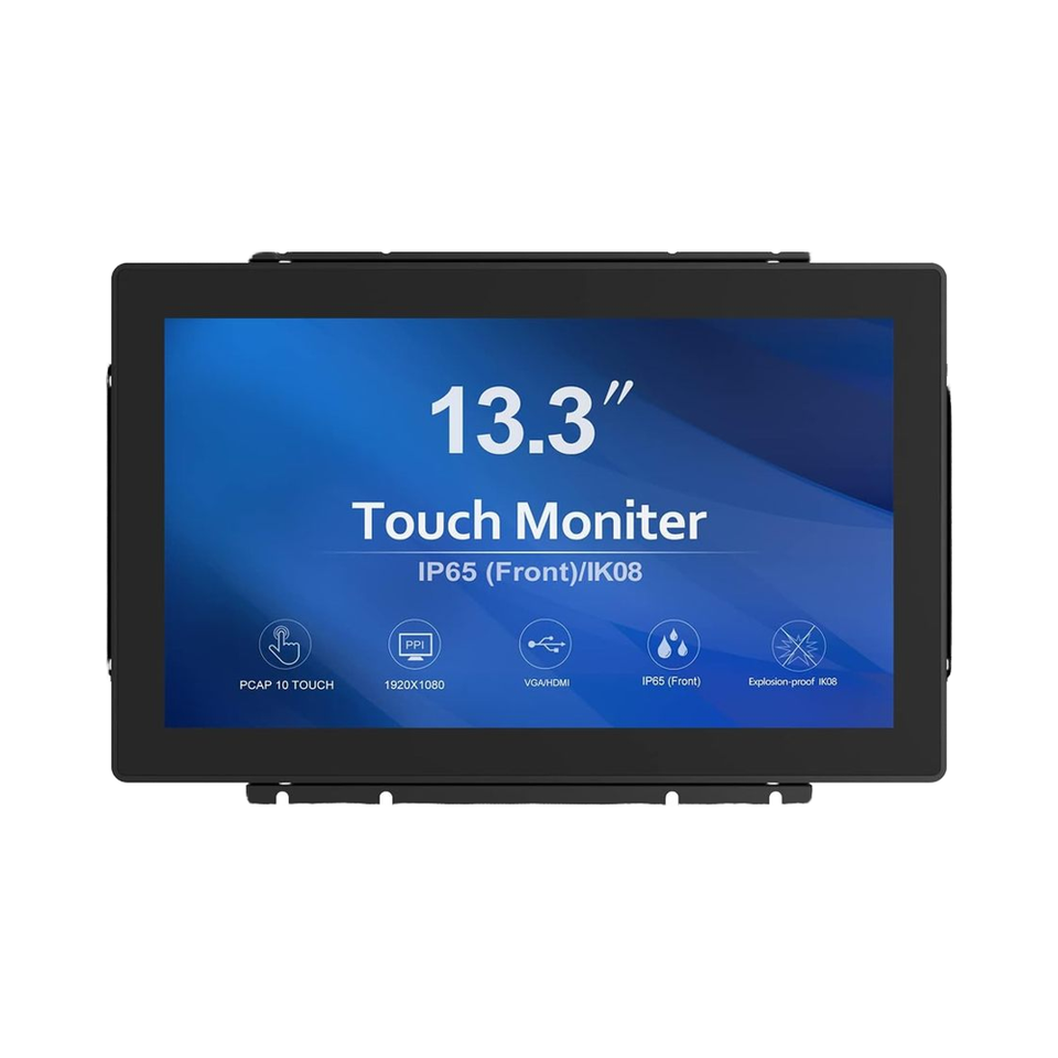 For New 13.3 Inch 10-Point Open Frame Capacitive Touch Display Industrial PCAP Touchscreen Monitor for Business Series