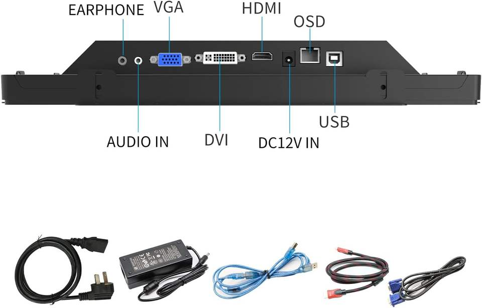 For New 13.3 Inch 10-Point Open Frame Capacitive Touch Display Industrial PCAP Touchscreen Monitor for Business Series