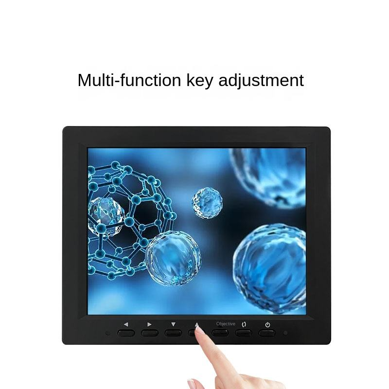 8/10.1 Inch HDR IPS LCD New 60Hz Movable Crosshair HD Monitor for Industrial Microscope and Punching Machine Desktop Display