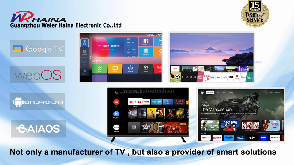 HAINA Wholesale 32 Inch Smart Led Tv Television Android Best Smart 4K Led Tv Price Top Rated 32 Smart Tv