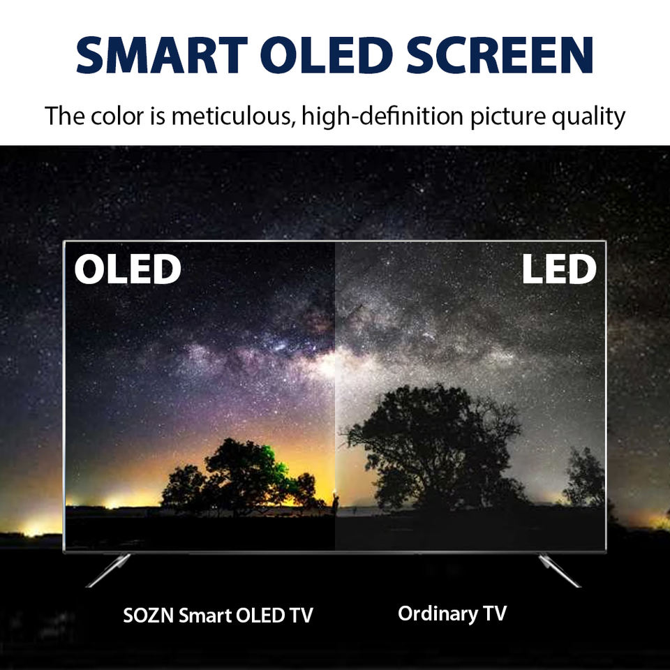 Newest High Quality 55 65 Inch Ultra Thin Smart OLED TV with DVB-T2/S2T2 4K Resolution with Wifi OLED Televisores Inteligentes