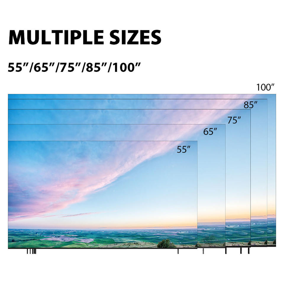 4K Android TV Flat Screen QLED 55 65 75 85 100 Inch High-Definition Smart TV Television Ultra-Thin Edge Bright in Color Qled TV