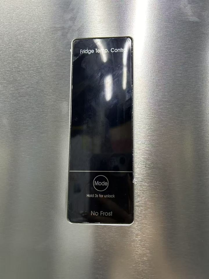 400L Stainless Steel Color LED Display Home Use No Frost A+ A++ Double Door Top Freezer Frigo Congelateur