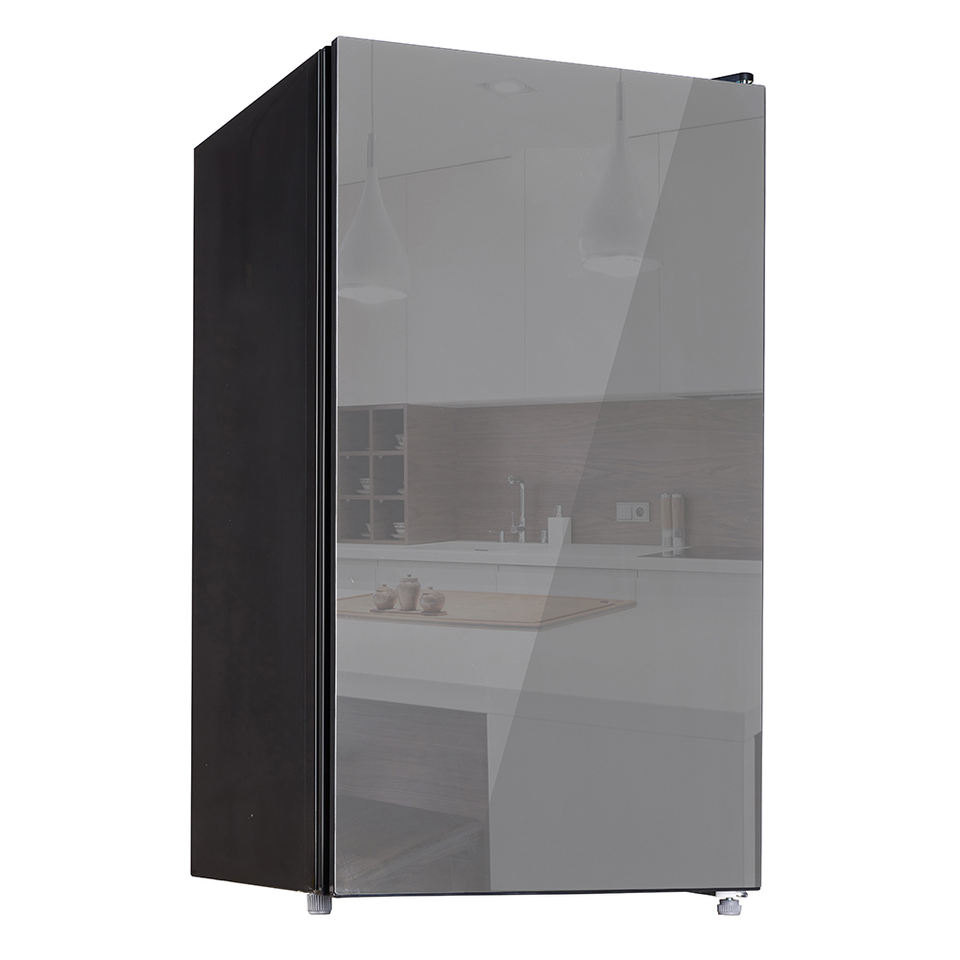 KS-91R 91L 3.2 Cu.ft Mini Refrigerador Portable Home Use KEG with Black Glass Door Electric for Hotels