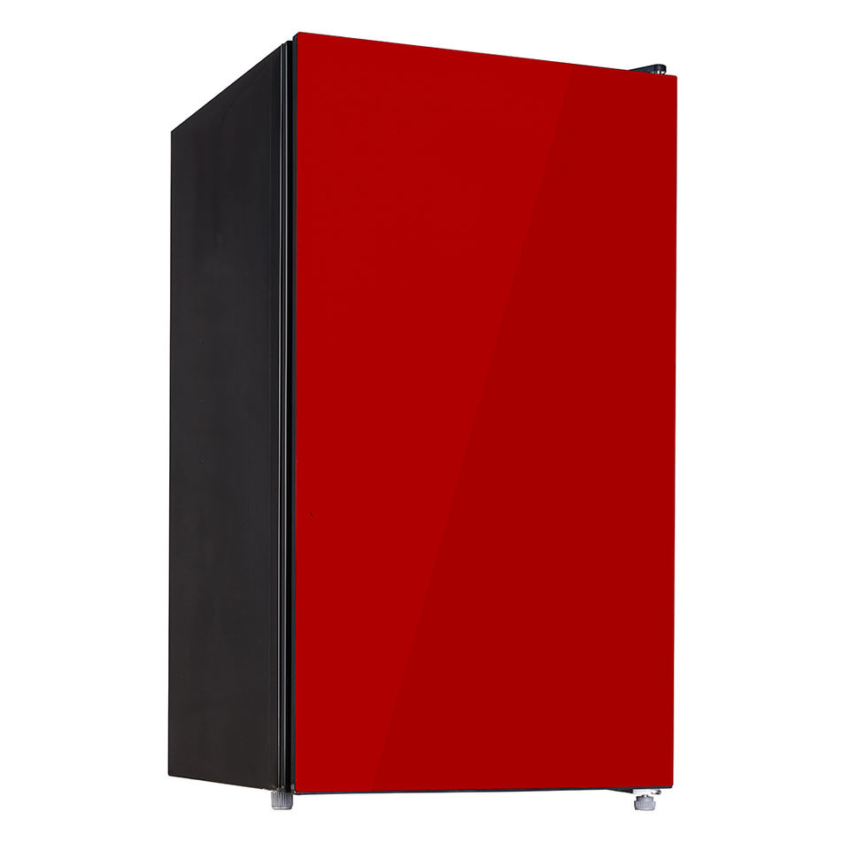 KS-91R 91L 3.2 Cu.ft Mini Refrigerador Portable Home Use KEG with Black Glass Door Electric for Hotels