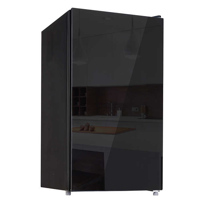 KS-91R 91L 3.2 Cu.ft Mini Refrigerador Portable Home Use KEG with Black Glass Door Electric for Hotels