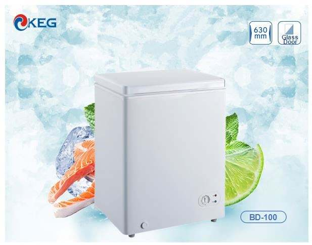 European High Quality 100 Liter Small Horizontal Deep Freezer