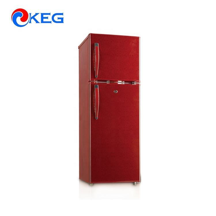 200 Liter Top Mounted Double Door Refrigerator Frigo Colorful Fridge Freezer