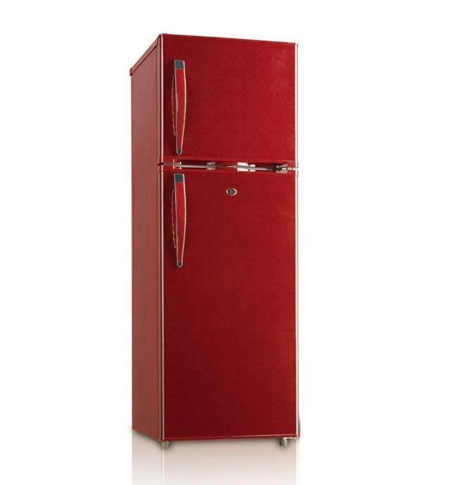200 Liter Top Mounted Double Door Refrigerator Frigo Colorful Fridge Freezer